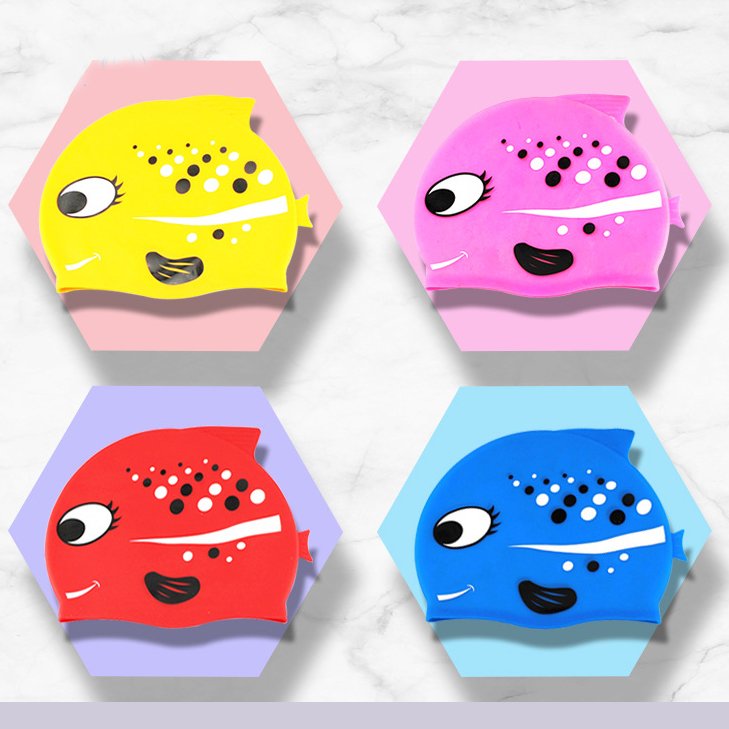 طاقية سباحة سيليكون للأطفال