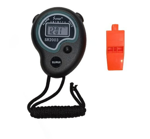 ساعة توقيت مع صفارة