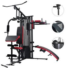 Multi-functional Power Station Workout Tower with Abs Weight Bench for Strength, Fitness, and Gymnastics