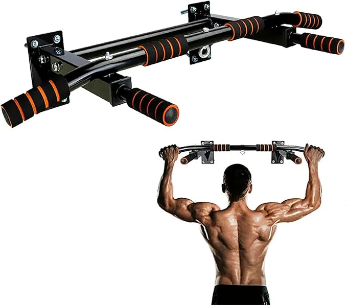 Pull-Up Bar for Fitness and Home Gym, Wall-Mounted Push-Up Exercises, Parallel to Pull-Up Bars