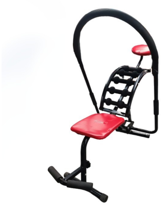 Full Body Ab Workout Machine - Red and Black