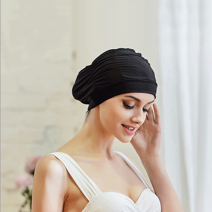 Fabric Swimming Cap for Hair - For Long Hair