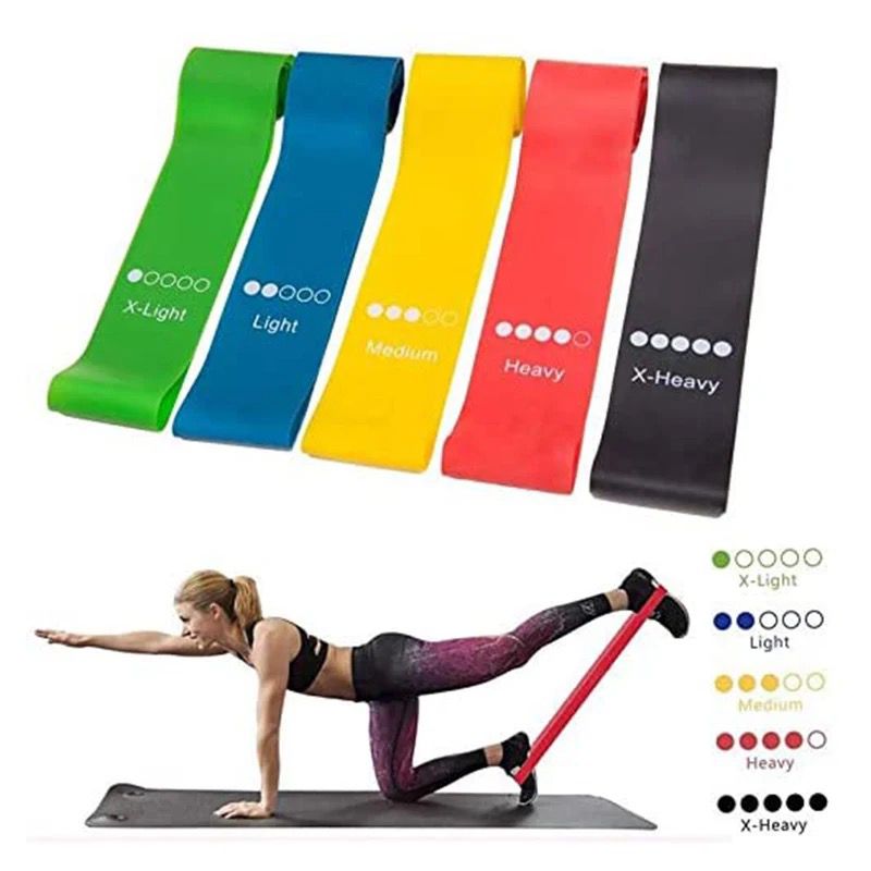 6-Piece Resistance Bands Set for Women - Yoga Exercise Bands